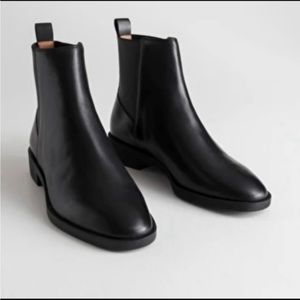 & Other Stories Black Ankle Boots